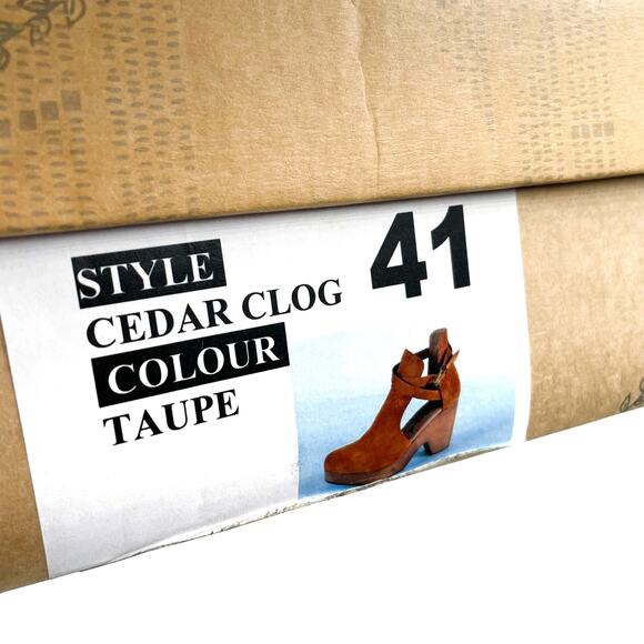 Free People Cedar Clog Bootie Taupe Brown Suede Platform Sz 41 / 11 US - Picture 11 of 11